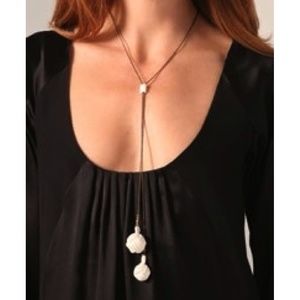 Malababa Double Leather Pendant Necklace